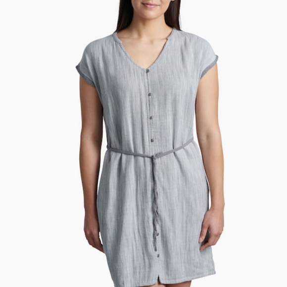 NWOT Kuhl Riviera Cotton Modal Grey Dress - Picture 1 of 4